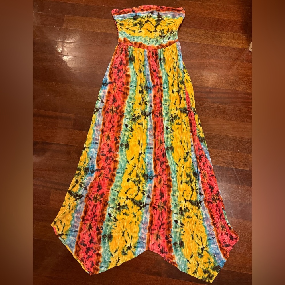 Ramy Brook Printed Strapless Midi Dress